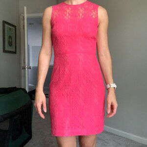 CeCe by Cynthia Steffe Pink Lace Cocktail Dress